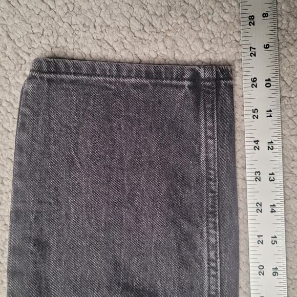 Abercrombie & Fitch Jeans Womens 27 4R Black Denim High Rise Mom Jean - Picture 8 of 8